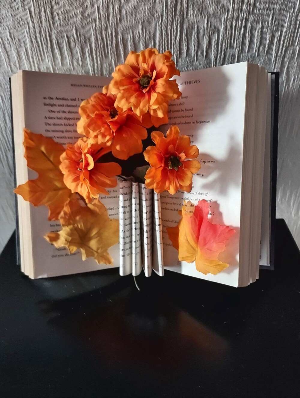 Autumn Flowers Book Decor
